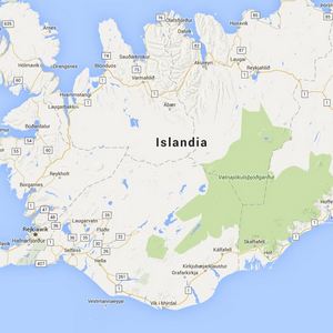 Mapa Islandii