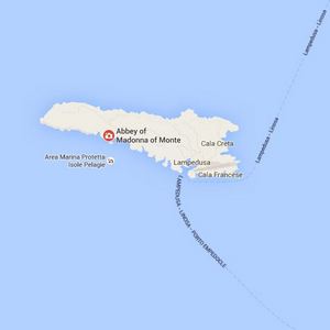 Mapa Lampedusa